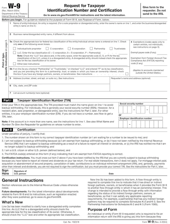Get the most current W‑9 form now