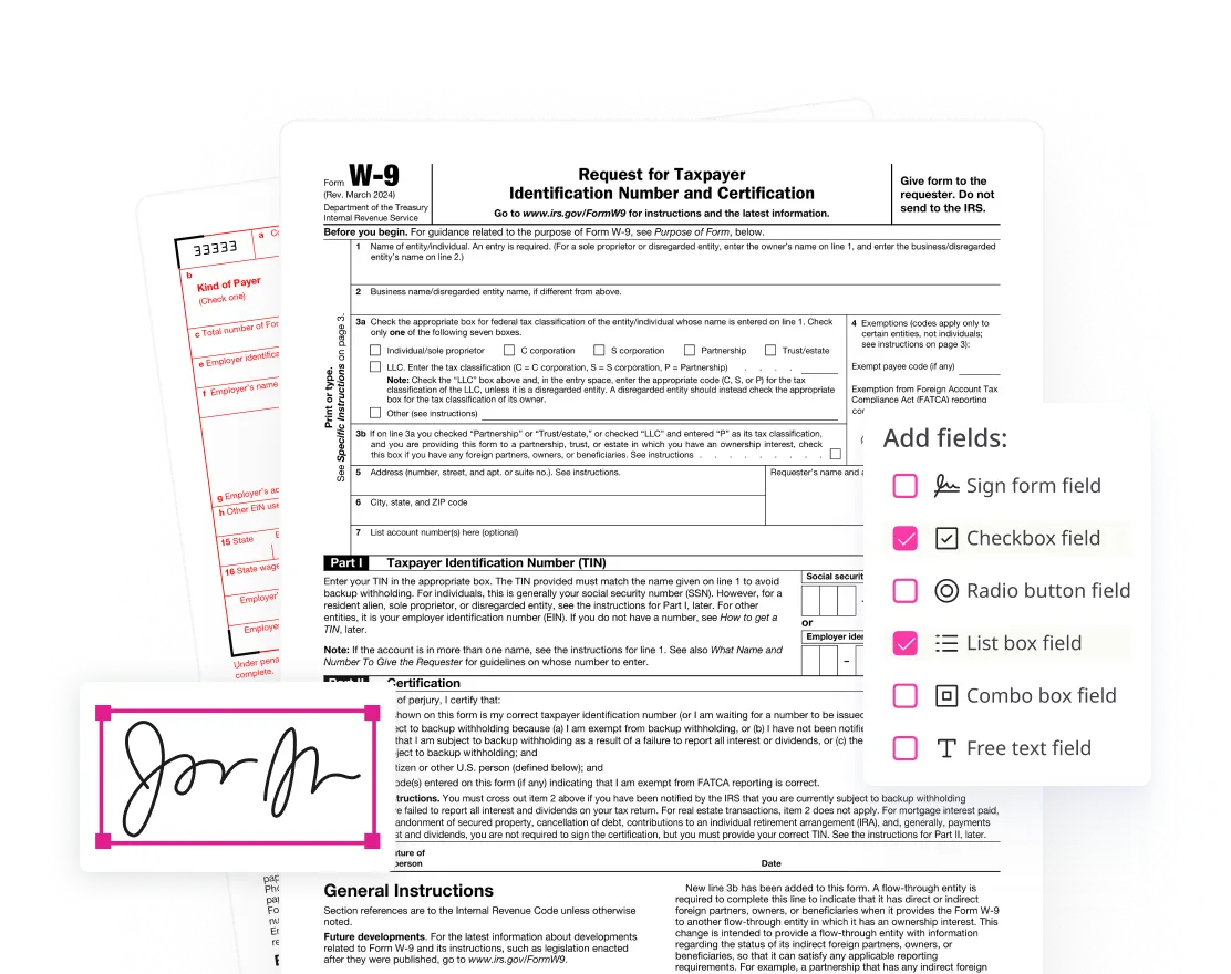 Simple signing and form-filling